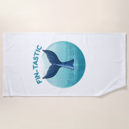 Toalha de praia em fin-tastic