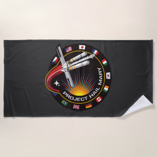 Toalha De Praia Emblema de Missão Espacial