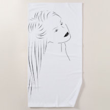 Encantando Arte de Linha Negra Visual Feminino