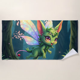 Toalha De Praia Enchanted Fairy Critter – Magical Forest Sprite 