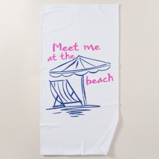 Toalha De Praia Encontre-me na Praia Vibrações de Verão Praia