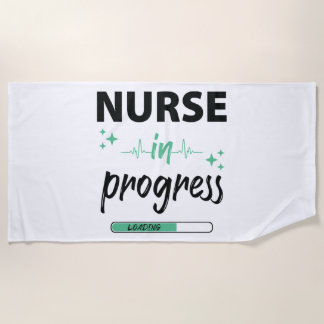 Toalha De Praia Enfermeiro em Andamento