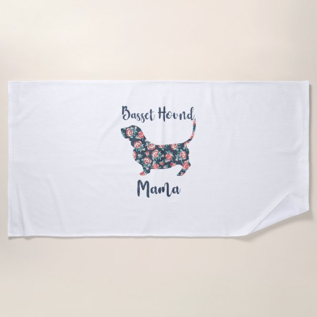 Toalha De Praia Engraçado Funny Basset Dava Presente Basset Caçou  (Frente)