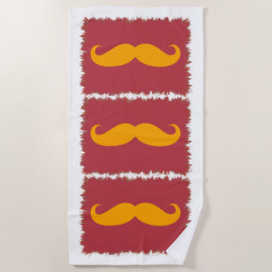 Toalha De Praia Engraçado Mustache