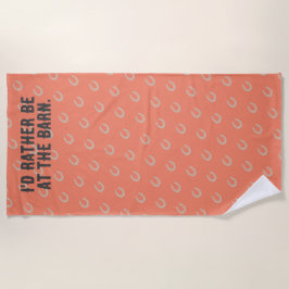 Toalha De Praia Equestrian Horsferes "Eu Preferencialmente No Cele