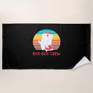 Toalha De Praia Equipe Boo Boo Enfermeira Fantasma Divertido Hallo