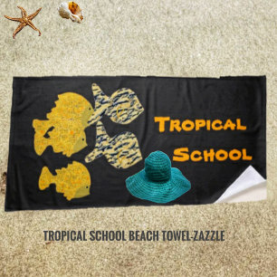Toalha De Praia Escola Tropical