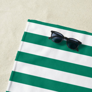Toalha De Praia Escuro Verde Azul Esmeralda - Greve de Cor Verão 