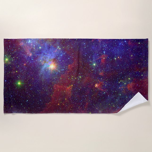 Toalha De Praia Espaço incrível (Frente)