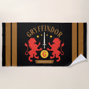 Toalha De Praia Espada Gráfica de Leão Duplo da Casa GRYFFINDOR™