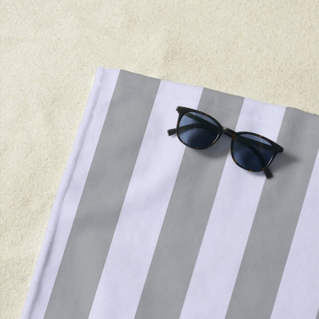 Toalha De Praia Espelho distribuído em cinzas e lavandas (In Situ)