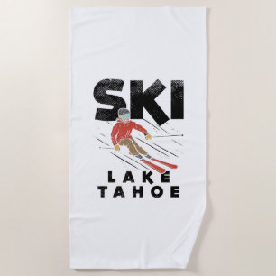 Toalha De Praia Esqui - Lago Ski Tahoe