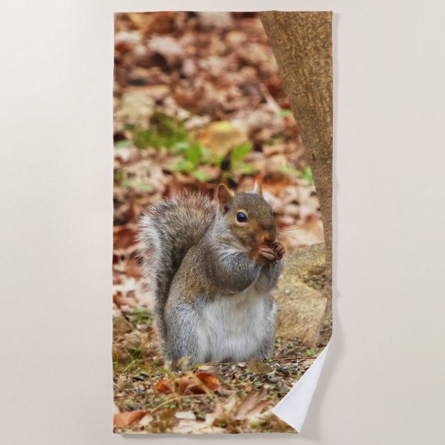Toalha De Praia Esquilo famoso (Frente)