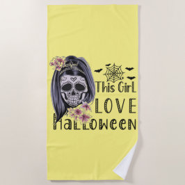 Toalha De Praia Essa Menina Adorou Halloween