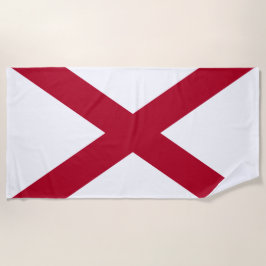 Toalha De Praia Estado da bandeira do Alabama