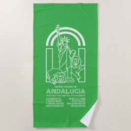 Toalha De Praia Estados Unidos da Andaluzia