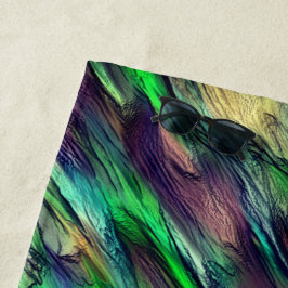 Toalha De Praia estalactite ou camadas coloridas virtuais destruíd