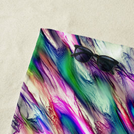 Toalha De Praia Estalagmite ou rocha com cores inflamáveis