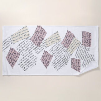 Toalha De Praia Estética da Revista - Estilo Retro Editorial