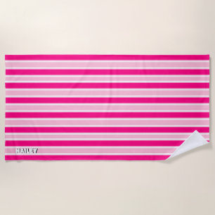 Toalha de praia estética de pré-disquete rosa quen