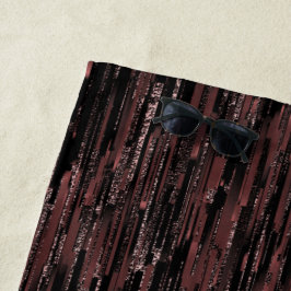 Toalha De Praia Estilo de mosaico borgonha com fundo áspero