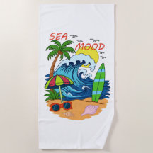 Toalha de praia estilo náutico