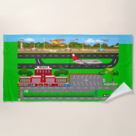 Toalha De Praia Estradas Aeroportuárias para Automóveis