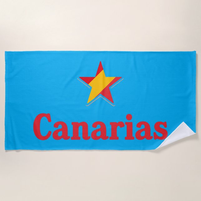 Toalha De Praia Estrelas da Espanha – Canárias (Frente)