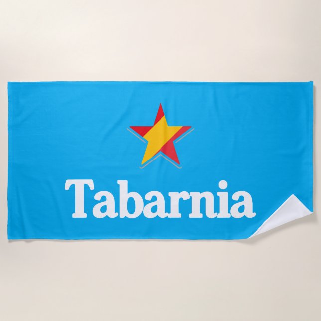 Toalha De Praia Estrelas da Espanha – Tabarnia (Frente)