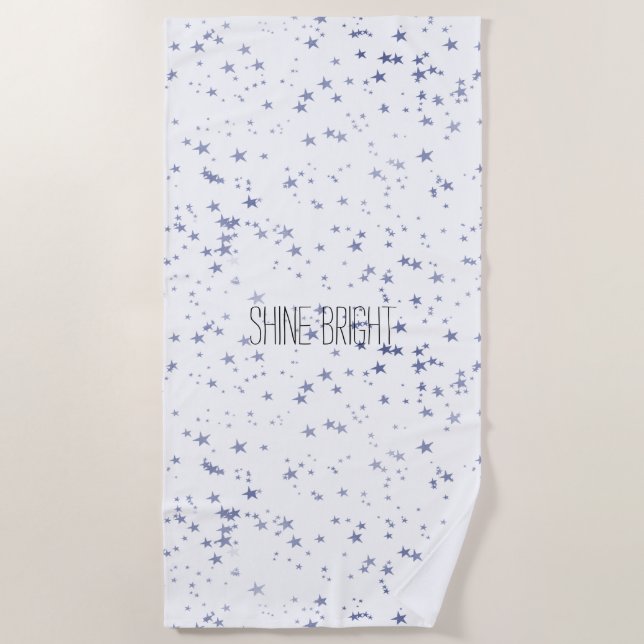 Toalha De Praia Estrelas Roxas (Frente)