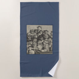 Toalha De Praia Estudiosos em uma aula (por William Hogarth)