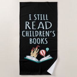 Toalha De Praia Eu ainda leio livros infantis II