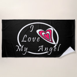 Toalha De Praia Eu amo meu Angel
