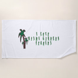 Toalha De Praia Eu Amo Miami Gardens Flórida