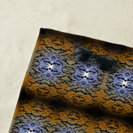 Toalha De Praia Eu fui mordido por morcegos negros e Bonito lua