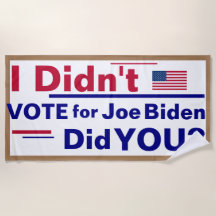 Eu não votei em Joe Biden... Você Fez? Banner Be