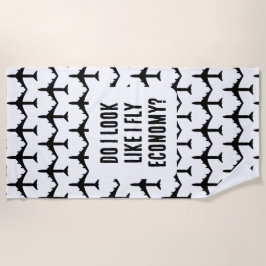 Toalha De Praia Eu Pareço Que Eu Voo Com Uma Engraçada Cotação De