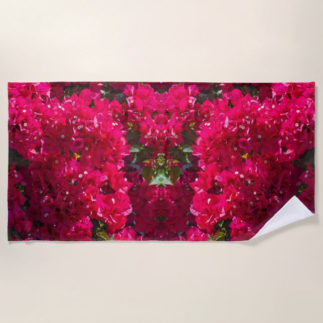Toalha De Praia Excelente Bougainvillea Beach Towel (Frente)