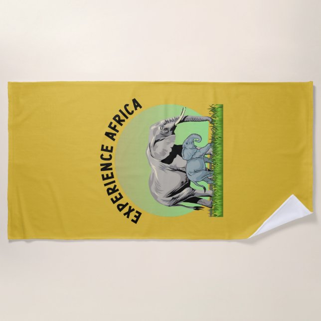 Toalha De Praia Experimente África (Frente)