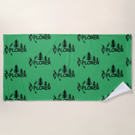 Toalha De Praia Explorador Design - Beach Towel