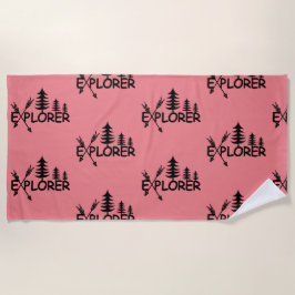 Toalha De Praia Explorador Design - Beach Towel