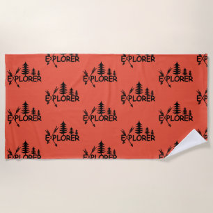 Toalha De Praia Explorador Design - Beach Towel