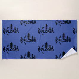Toalha De Praia Explorador Design - Beach Towel