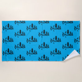 Toalha De Praia Explorador Design - Beach Towel