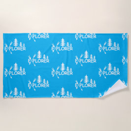Toalha De Praia Explorador Design - Beach Towel