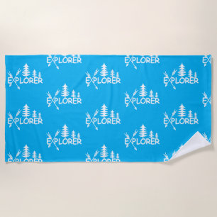 Toalha De Praia Explorador Design - Beach Towel