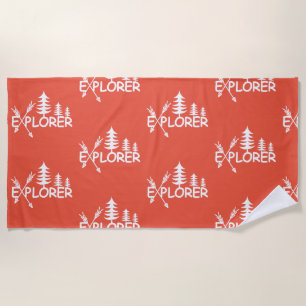 Toalha De Praia Explorador Design - Beach Towel