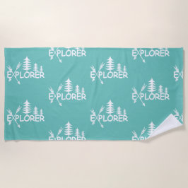 Toalha De Praia Explorador Design - Beach Towel