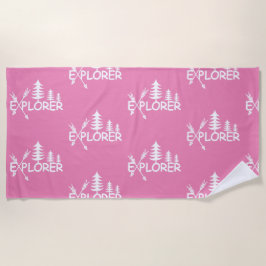 Toalha De Praia Explorador Design - Beach Towel