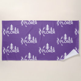 Toalha De Praia Explorador Design - Beach Towel